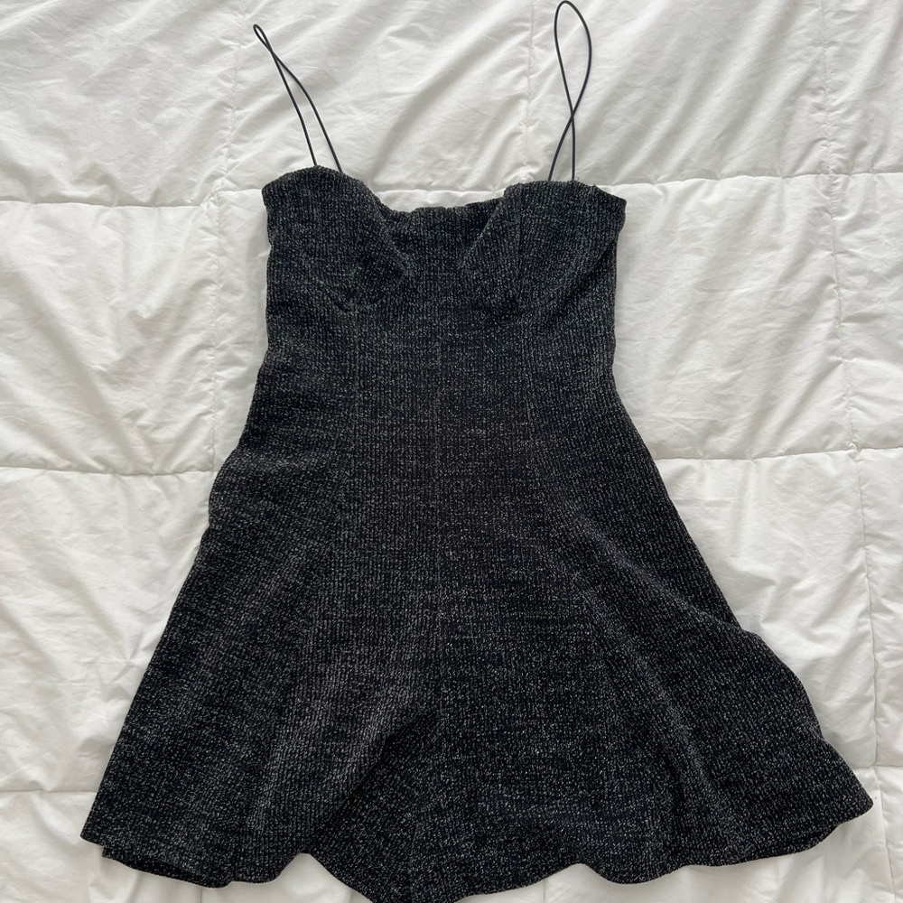 Urban Outfitters Black Sparkly Romper